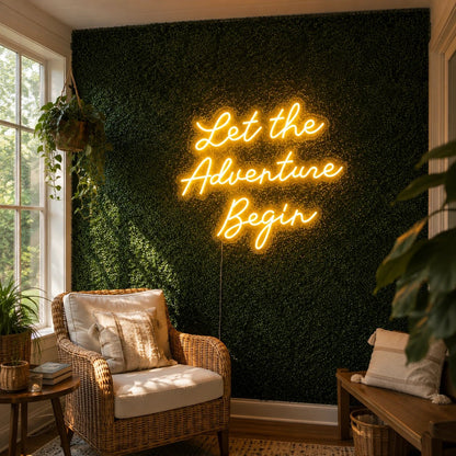 Let The Adventure Begin Man Cave LED Neon Sign - Shineneon