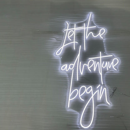 Let The Adventure Begin Neon Sign Illuminate Your Journey Ahead | Shineneon