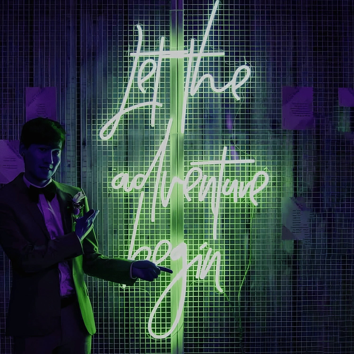 Let The Adventure Begin Neon Sign Illuminate Your Journey Ahead | Shineneon