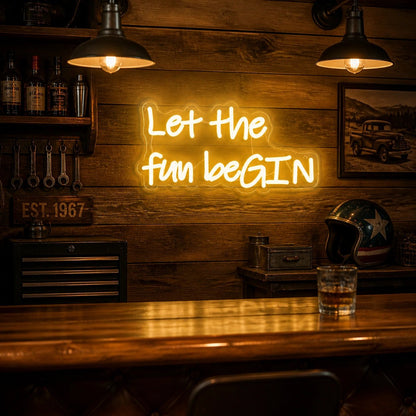 Let The Fun Begin Vintage LED Neon Sign - Shineneon