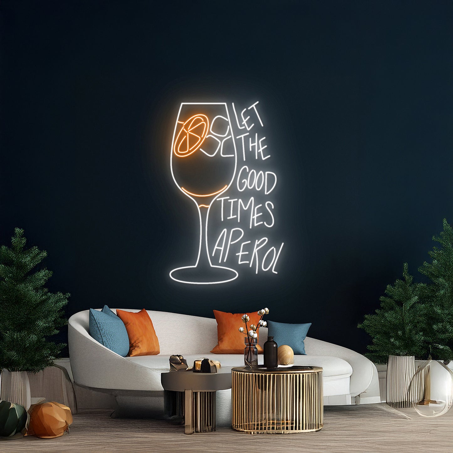 Let The Good Times Aperol Led Sign