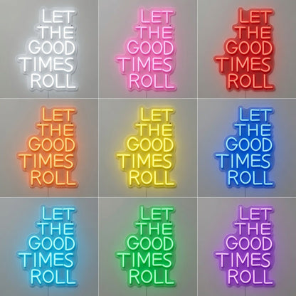 Let The Good Times Roll LED Neon Sign Wall Neon Sign - Shineneon