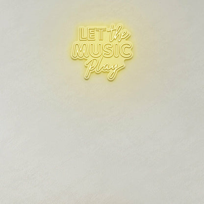 Let The Music Play Led Sign | Shineneon
