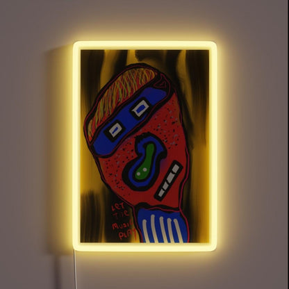 Let The Music Play Rgb Led Neon Sign Abstract Neon Sign