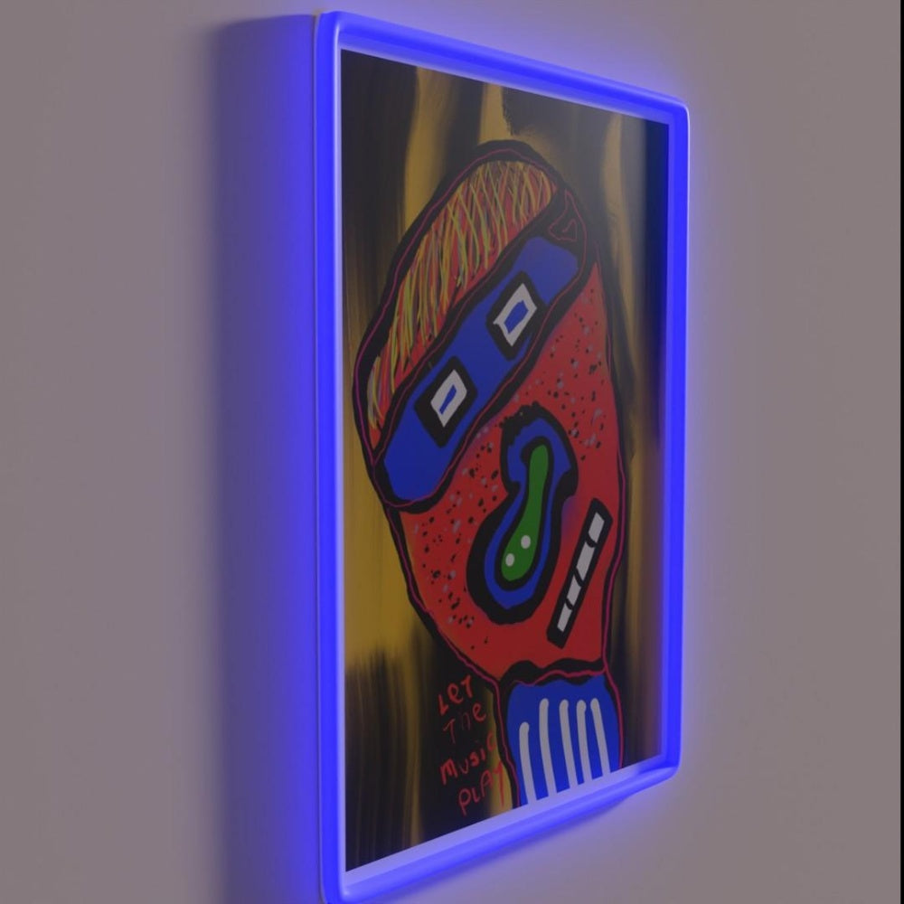 Let The Music Play Rgb Led Neon Sign Abstract Neon Sign