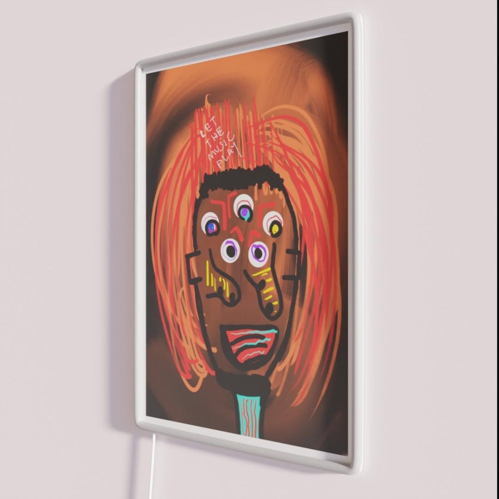 Let The Music Play Rgb Led Neon Sign Aesthetic Neon Sign