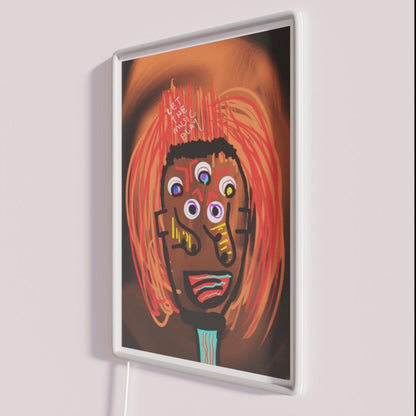 Let The Music Play Rgb Led Neon Sign Aesthetic Neon Sign