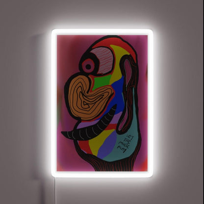 Let The Music Play Rgb Led Neon Sign Aesthetic Wall Decor
