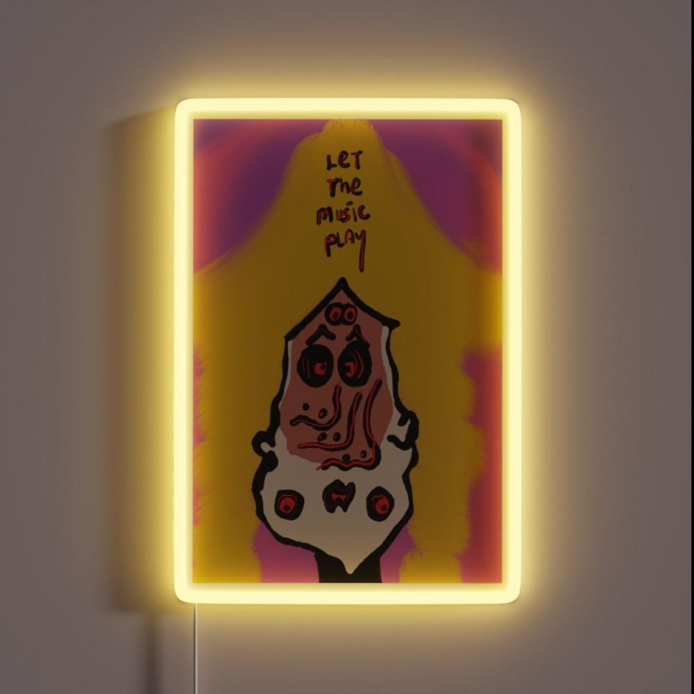 Let The Music Play Rgb Led Neon Sign Art Neon Sign