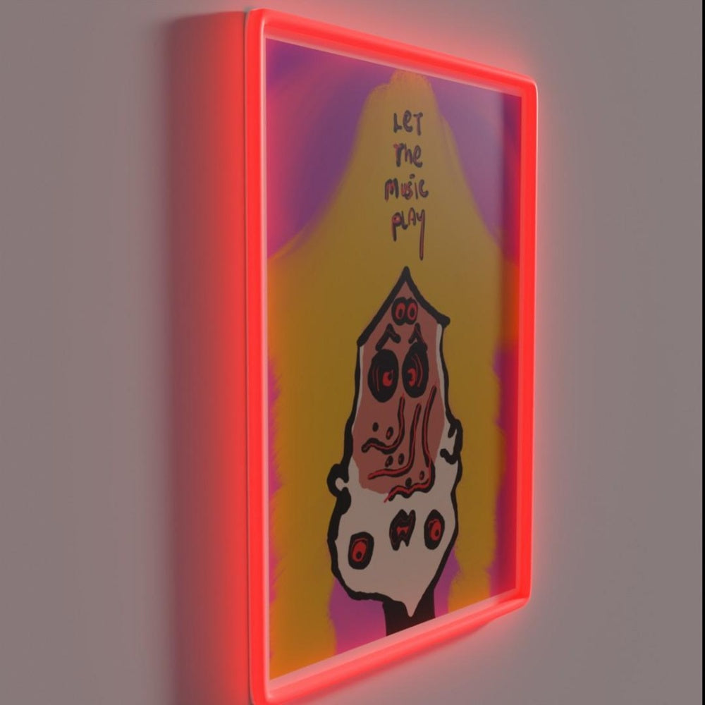 Let The Music Play Rgb Led Neon Sign Art Neon Sign