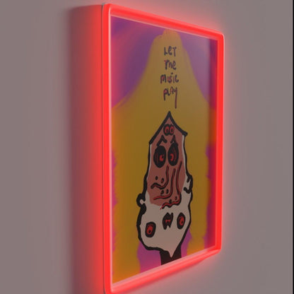 Let The Music Play Rgb Led Neon Sign Art Neon Sign