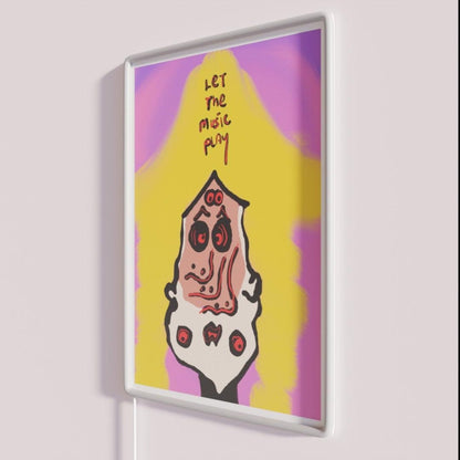 Let The Music Play Rgb Led Neon Sign Art Neon Sign