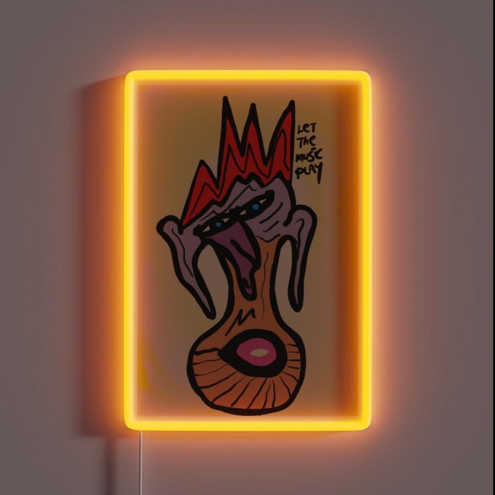 Let The Music Play Rgb Led Neon Sign Artistic Neon Light