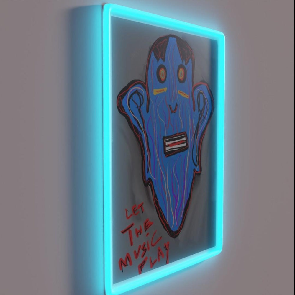 Let The Music Play Rgb Led Neon Sign Bar Creative Neon Sign
