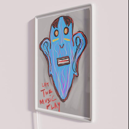 Let The Music Play Rgb Led Neon Sign Bar Creative Neon Sign