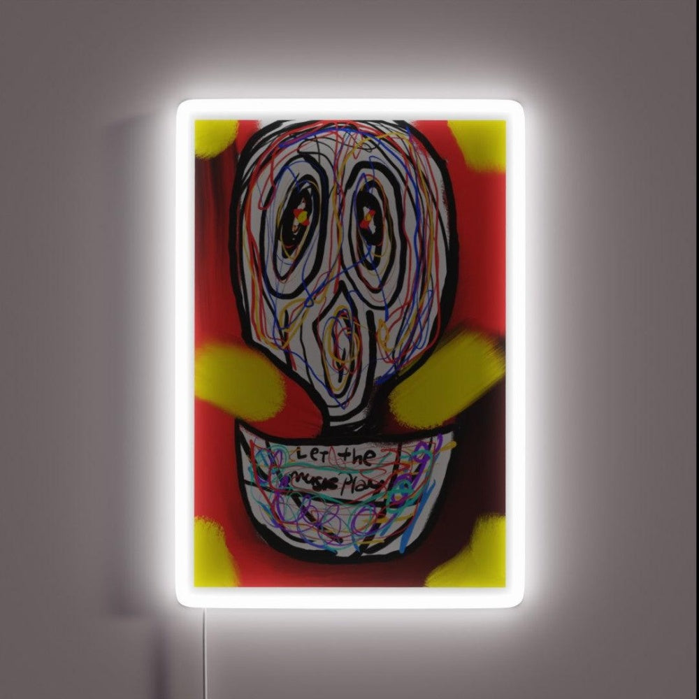 Let The Music Play Rgb Led Neon Sign Bar Decor