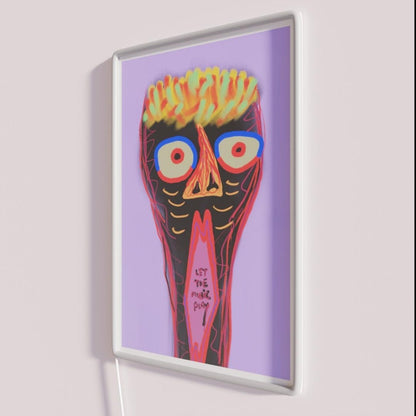 Let The Music Play Rgb Led Neon Sign Bar Decors