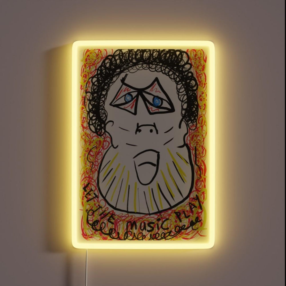 Let The Music Play Rgb Led Neon Sign Bar Modern Neon Artwork