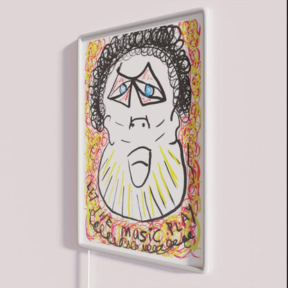 Let The Music Play Rgb Led Neon Sign Bar Modern Neon Artwork