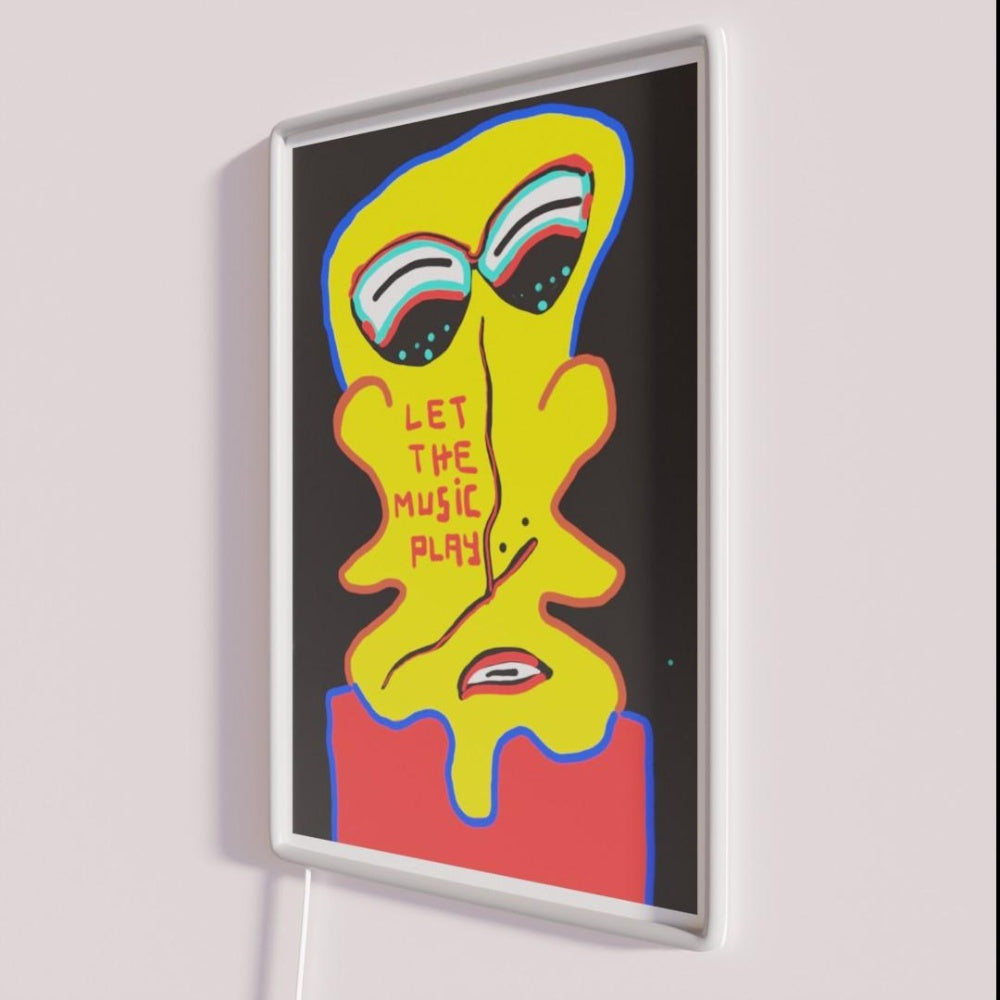 Let The Music Play Rgb Led Neon Sign Bar Modern Wall Decor