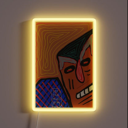 Let The Music Play Rgb Led Neon Sign Bar Neon Sign For Business