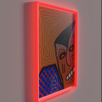 Let The Music Play Rgb Led Neon Sign Bar Neon Sign For Business