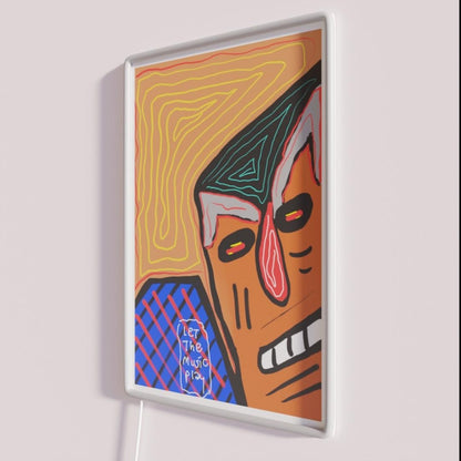 Let The Music Play Rgb Led Neon Sign Bar Neon Sign For Business