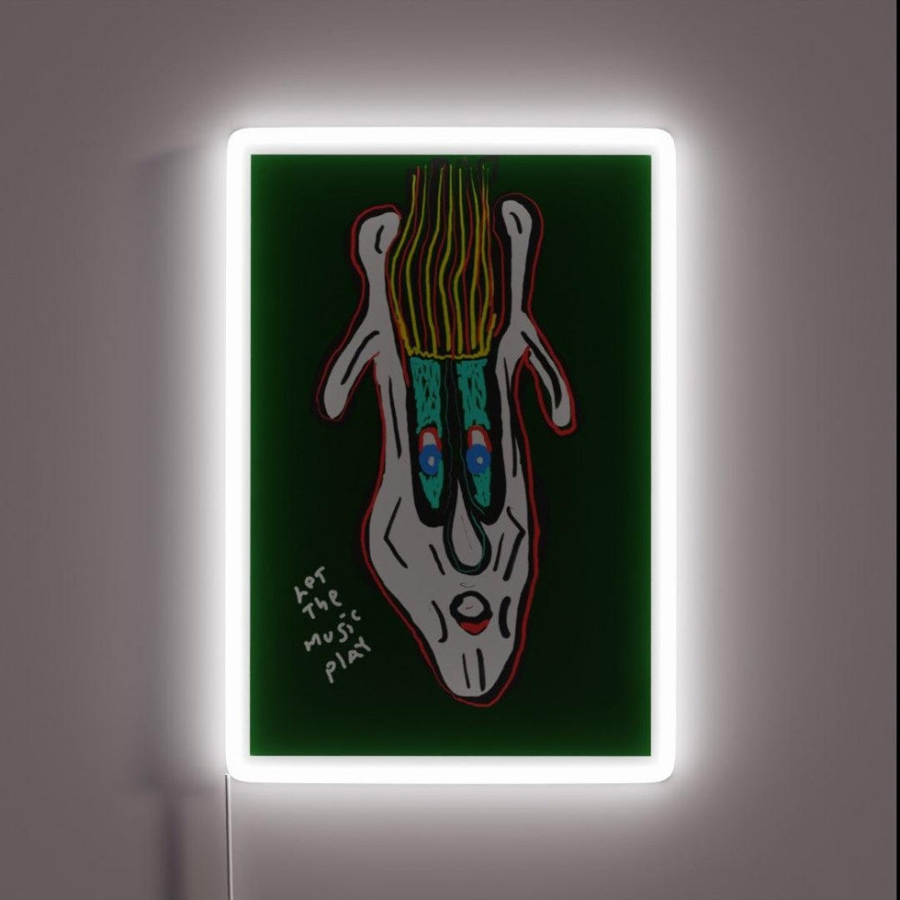 Let The Music Play Rgb Led Neon Sign Bar Neon Sign Wall Art