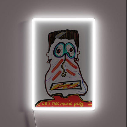 Let The Music Play Rgb Led Neon Sign Bar Uv Wall Neon Sign For Pub