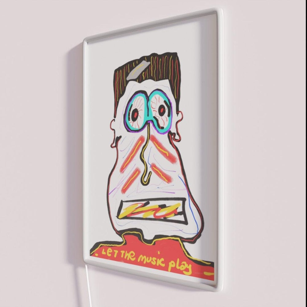 Let The Music Play Rgb Led Neon Sign Bar Uv Wall Neon Sign For Pub