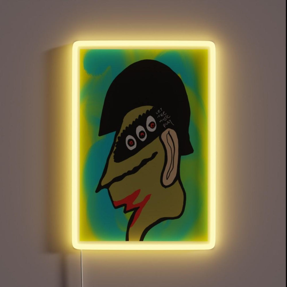 Let The Music Play Rgb Led Neon Sign Bar Wall Art