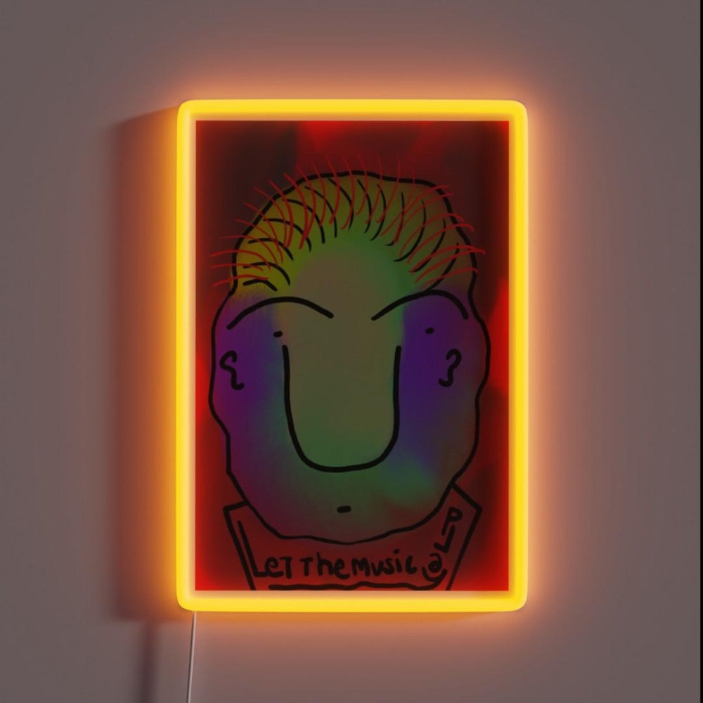 Let The Music Play Rgb Led Neon Sign Bar Wall Boho Wall Decor