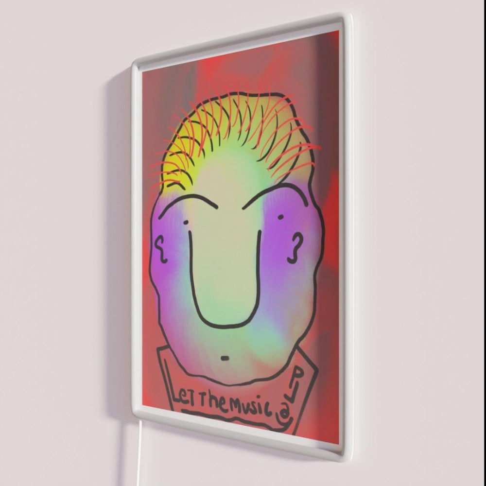 Let The Music Play Rgb Led Neon Sign Bar Wall Boho Wall Decor