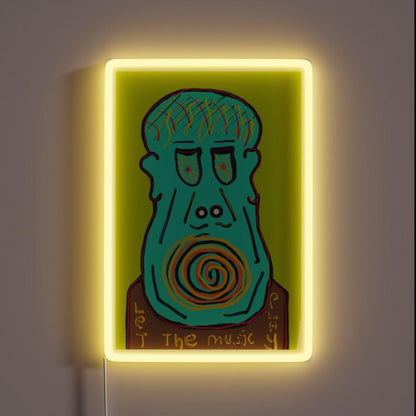 Let The Music Play Rgb Led Neon Sign Bar Wall Neon Wall Decor