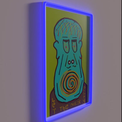 Let The Music Play Rgb Led Neon Sign Bar Wall Neon Wall Decor