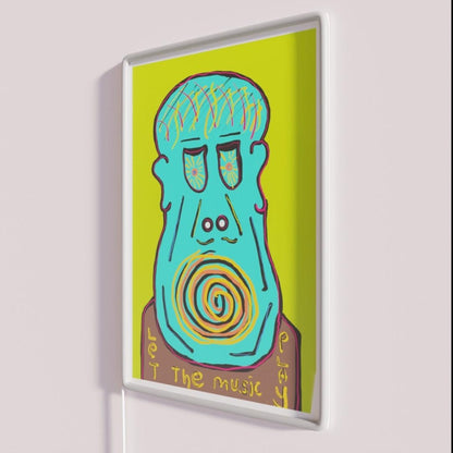 Let The Music Play Rgb Led Neon Sign Bar Wall Neon Wall Decor