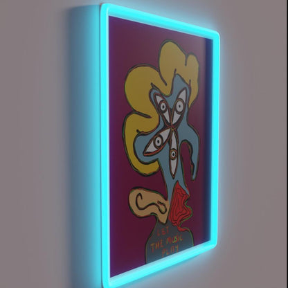 Let The Music Play Rgb Led Neon Sign Bedroom Wall Decor