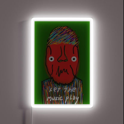Let The Music Play Rgb Led Neon Sign Colorful Neon Sign