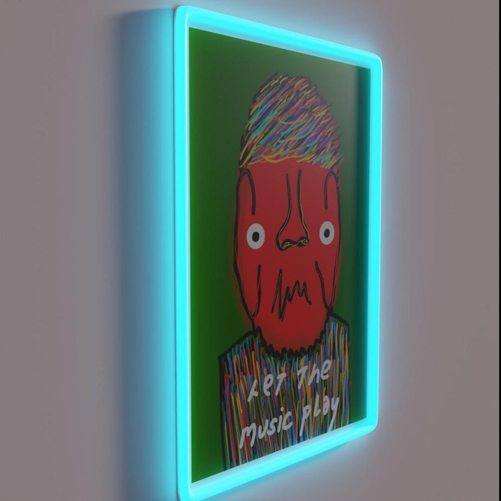 Let The Music Play Rgb Led Neon Sign Colorful Neon Sign