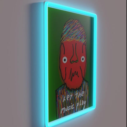Let The Music Play Rgb Led Neon Sign Colorful Neon Sign