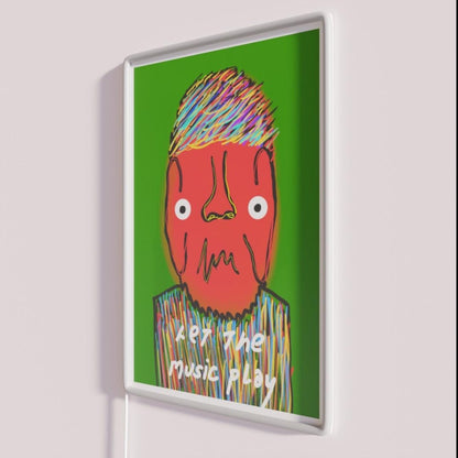 Let The Music Play Rgb Led Neon Sign Colorful Neon Sign