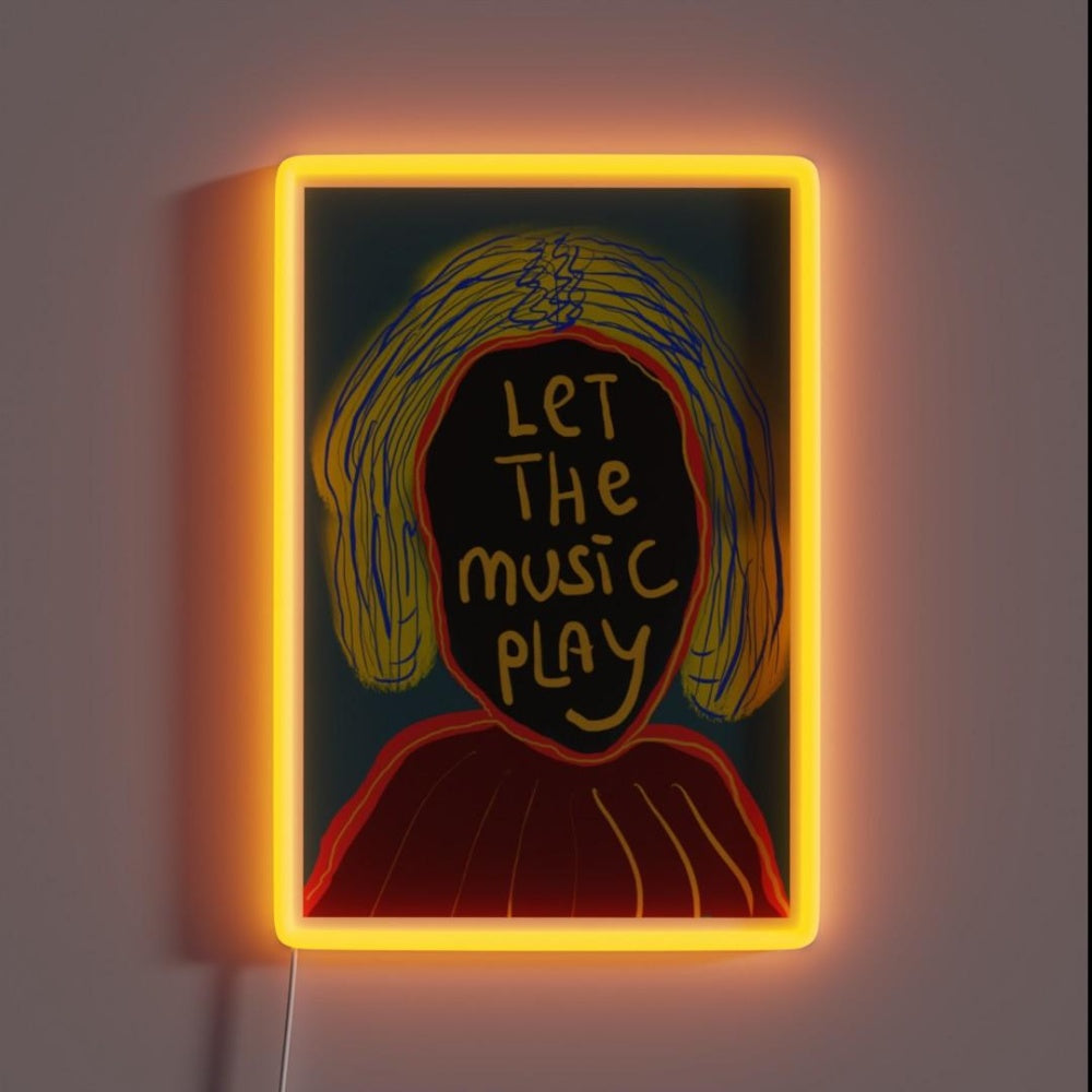 Let The Music Play Rgb Led Neon Sign Gallery Neon Sign