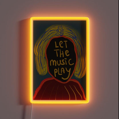 Let The Music Play Rgb Led Neon Sign Gallery Neon Sign