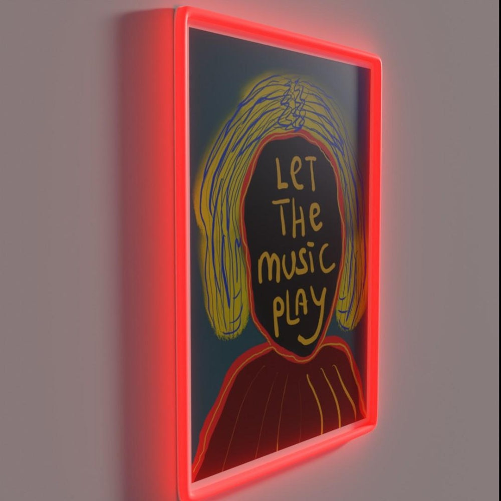 Let The Music Play Rgb Led Neon Sign Gallery Neon Sign