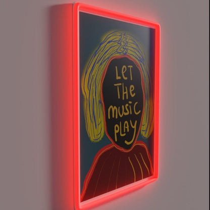 Let The Music Play Rgb Led Neon Sign Gallery Neon Sign