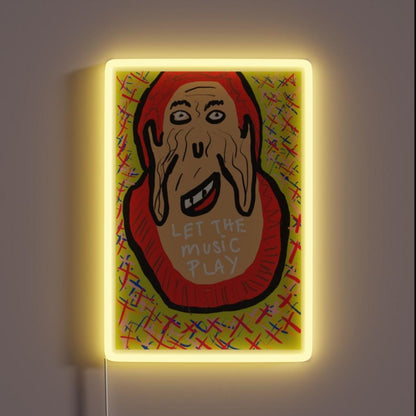 Let The Music Play Rgb Led Neon Sign Graphic Neon Sign