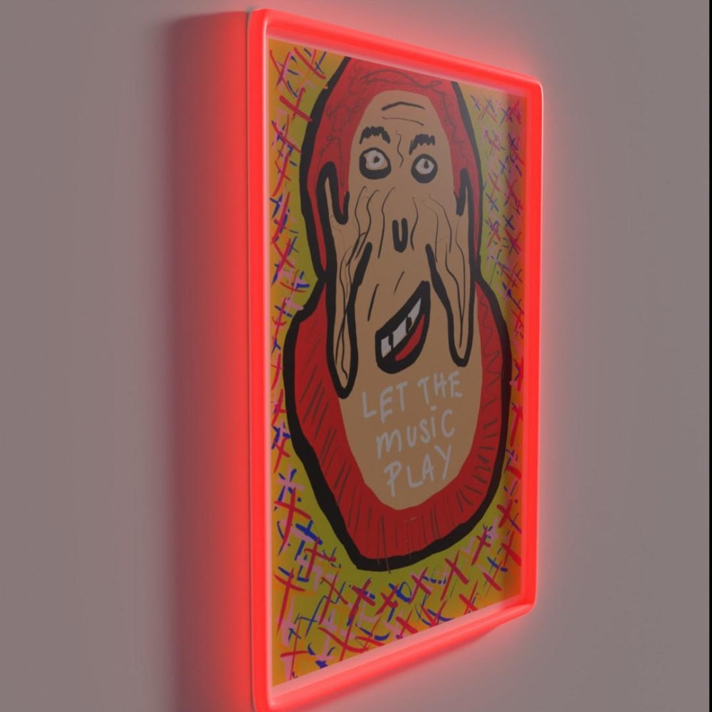 Let The Music Play Rgb Led Neon Sign Graphic Neon Sign