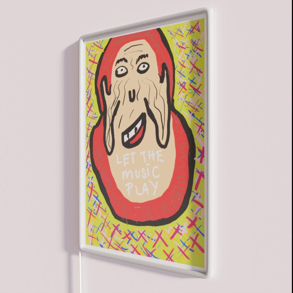 Let The Music Play Rgb Led Neon Sign Graphic Neon Sign