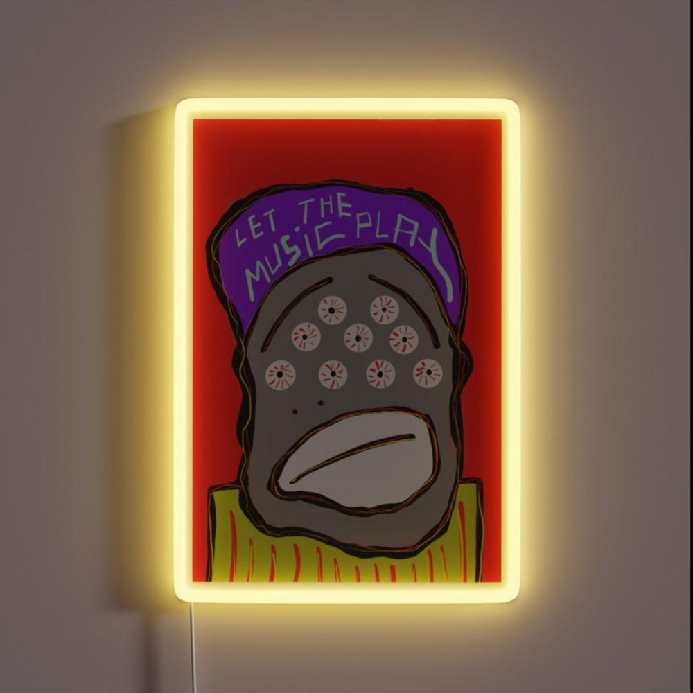 Let The Music Play Rgb Led Neon Sign Handmade Neon Sign