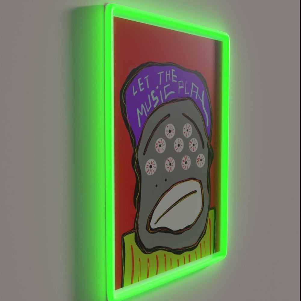 Let The Music Play Rgb Led Neon Sign Handmade Neon Sign